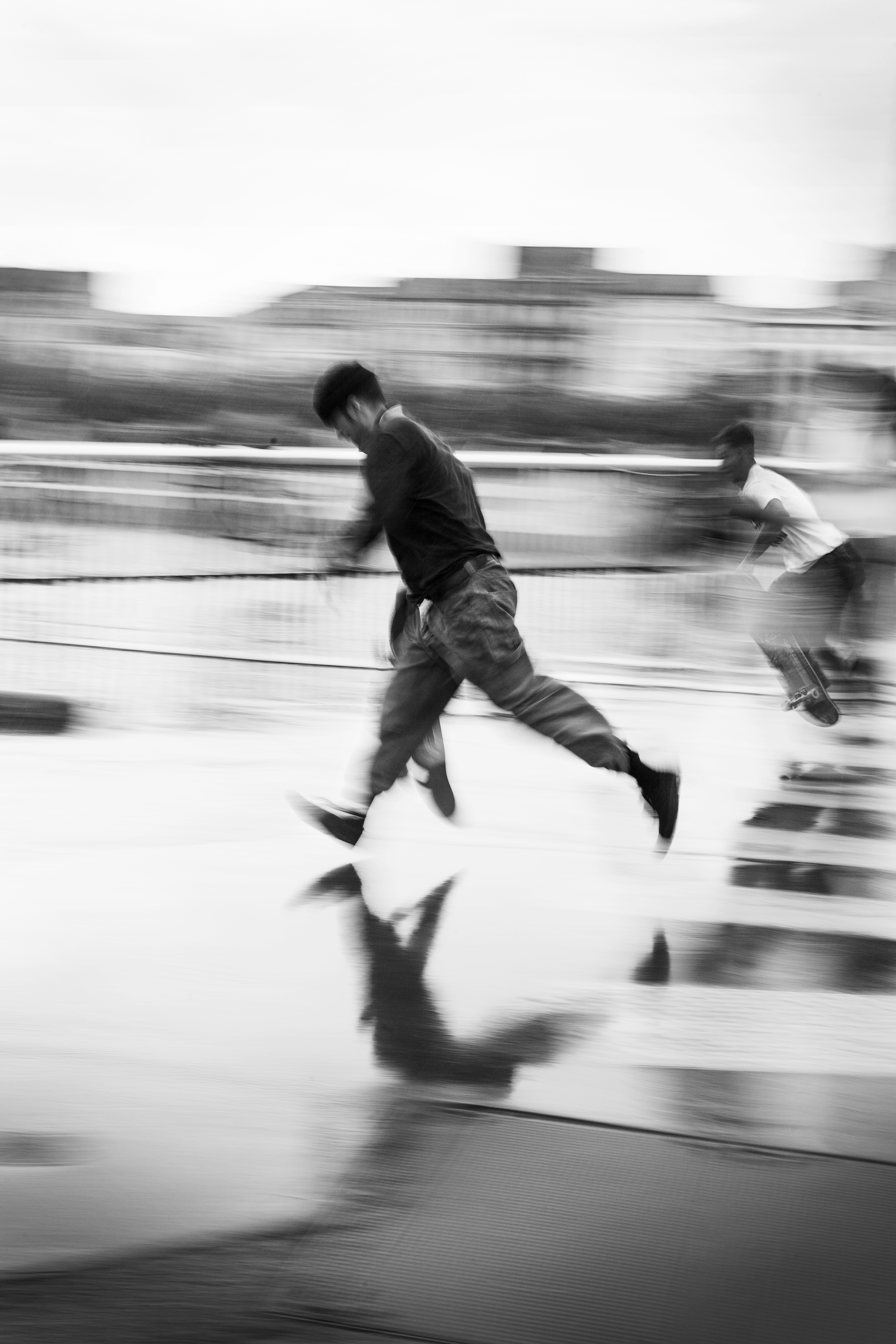 Photographie documentaire Slappy Contest Lyon La chute Noir et Blanc