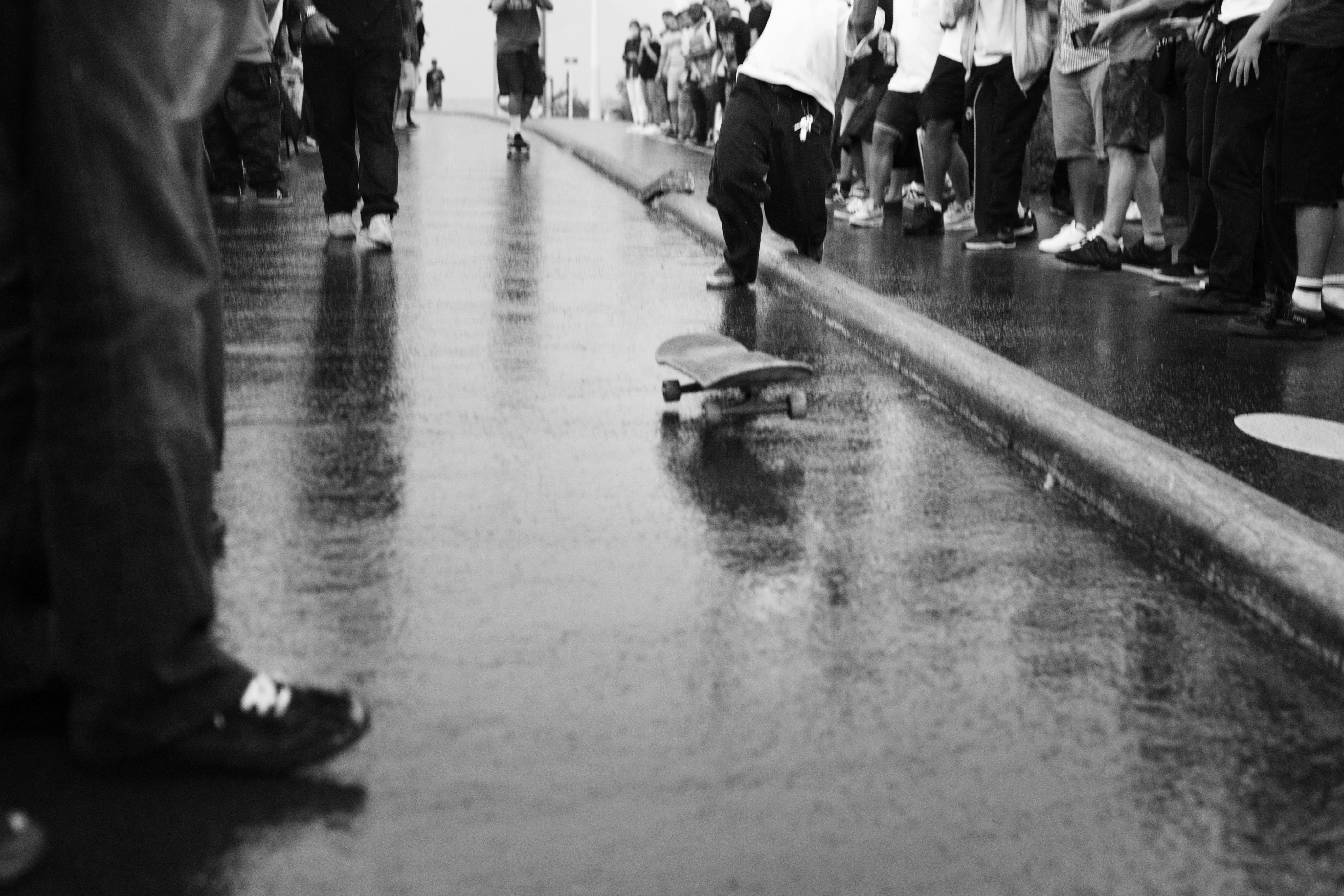 Photographie documentaire Slappy Contest Lyon La course Noir et Blanc